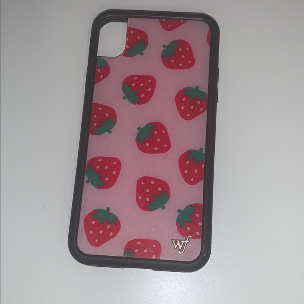 Wildflower strawberry iPhone XR case